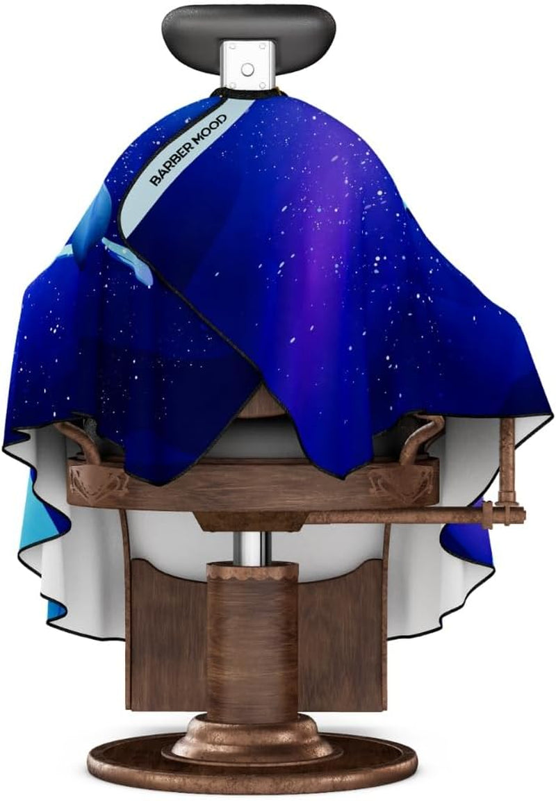 Professional Barber Cape for Kids - Hair Cutting Cape with Adjustable Neck Closure, Salon Quality Styling Cape for Hairdressers and Barbers - Astranout