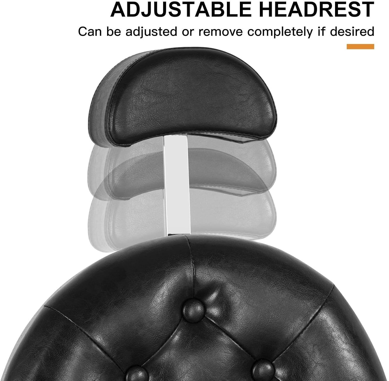 Retro Barber Chair Heavy Duty Barber Chairs Vintage Salon Chair Hydraulic Recline Chair Rounded Cushioning Beauty Spa Styling Equipment(Black)