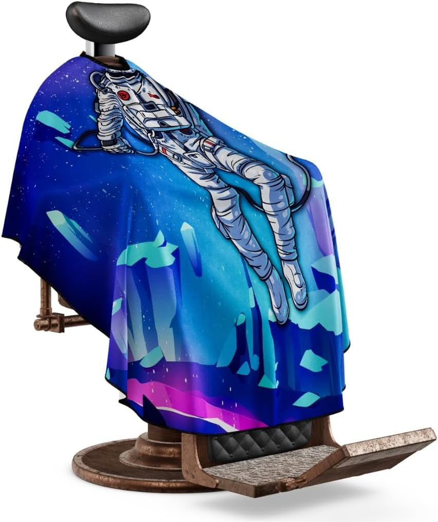 Professional Barber Cape for Kids - Hair Cutting Cape with Adjustable Neck Closure, Salon Quality Styling Cape for Hairdressers and Barbers - Astranout